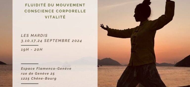 Programme des cours de qi gong septembre 2024